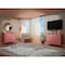Manhattan Comfort Rockefeller Dresser in Nature and Rose Pink, PK2 2-103GMC6 - alternate 3